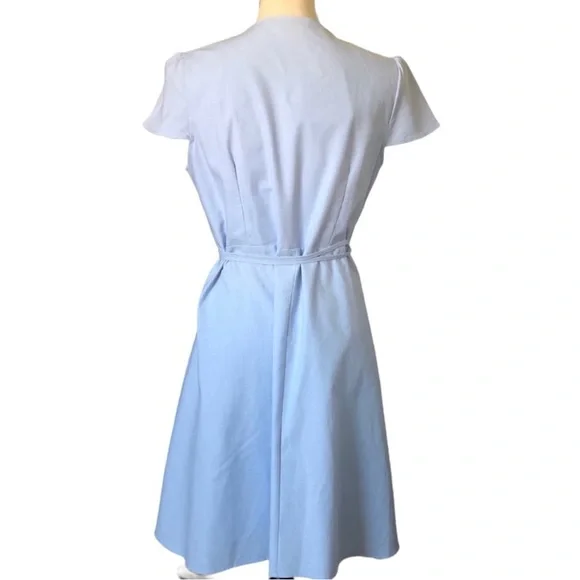 TO MARKET DRESS IN PALE BLUE LINEN LOOK - Picture 3 of 6